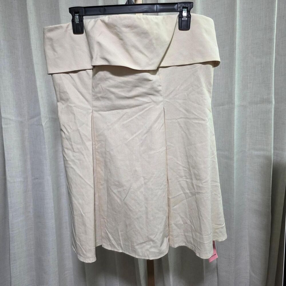 Prettylittlething Women's Pink and Cream Dress